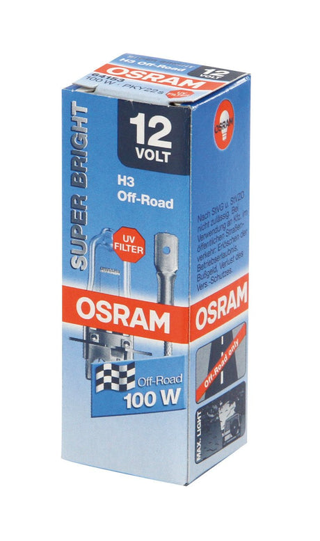 Osram Lampadina 12V Super Bright - (H3) - 100W - PKY22s - 1 pz - Scatola
