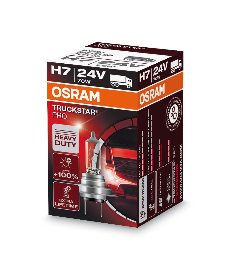 Osram Lampadina 24V Truckstar Pro - H7 - 70W - PX26d - 1 pz - Scatola