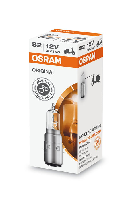Osram Lampadina 12V Original Line - S2 - 35/35W - BA20d - 1 pz - Scatola