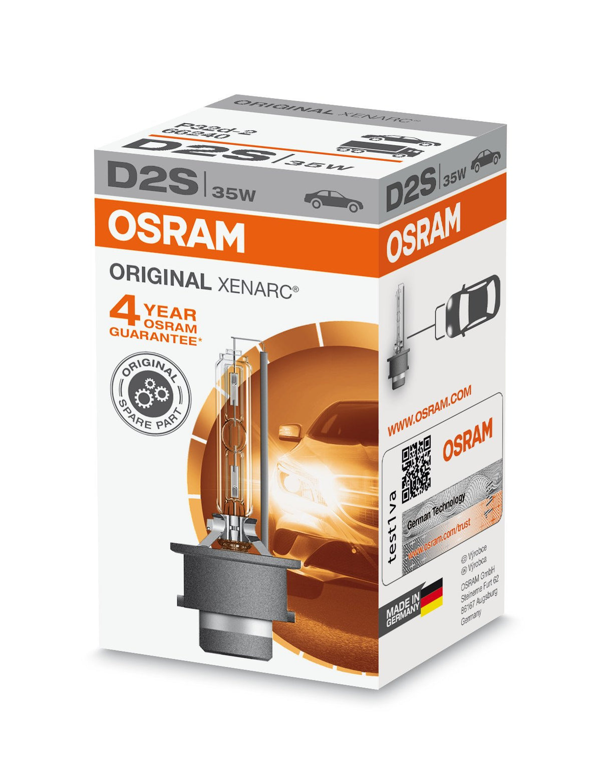 Osram Lampadina Xenarc - D2S - 35W - P32d-2 - 1 pz - Scatola