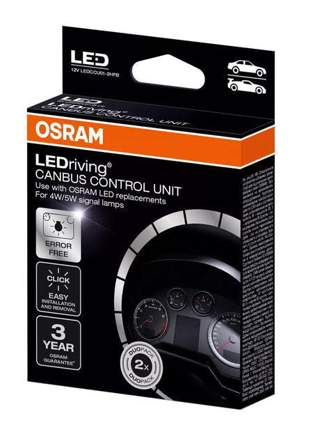 Osram LEDriving Canbus Control Unit, Previene i messaggi di errore - 4W / 5W