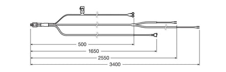 Osram Lampadina Wire Harness AX 2LS - 12V