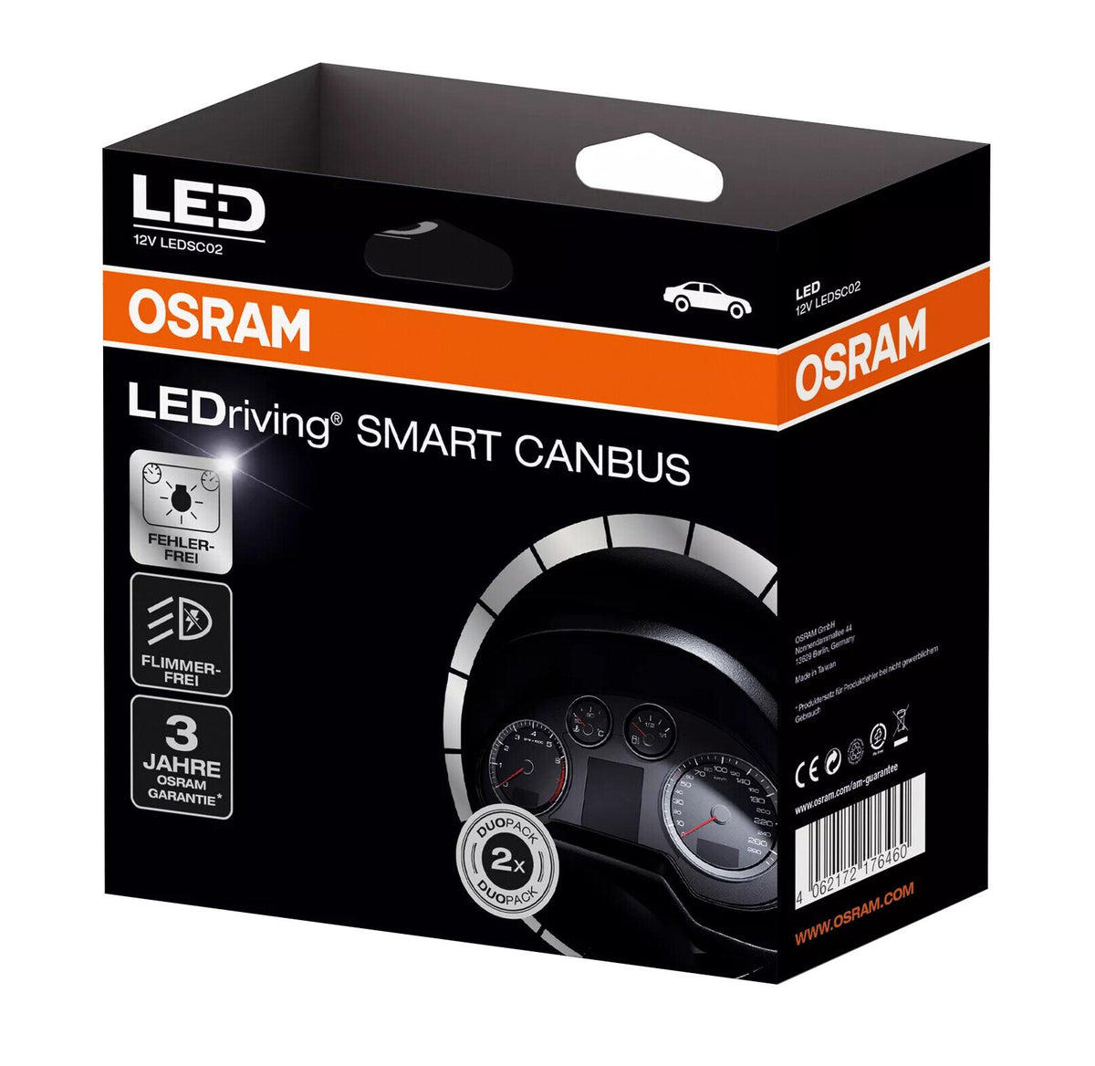 Osram LEDriving SMART CANBUS - 12V - H7, 16W, VW
