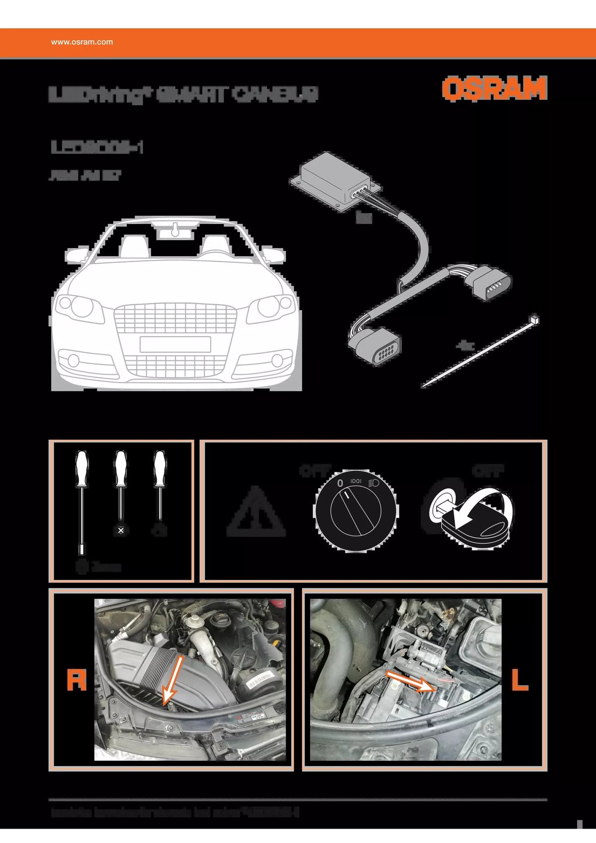 Osram LEDriving SMART CANBUS - 12V - H7, 16W, VW