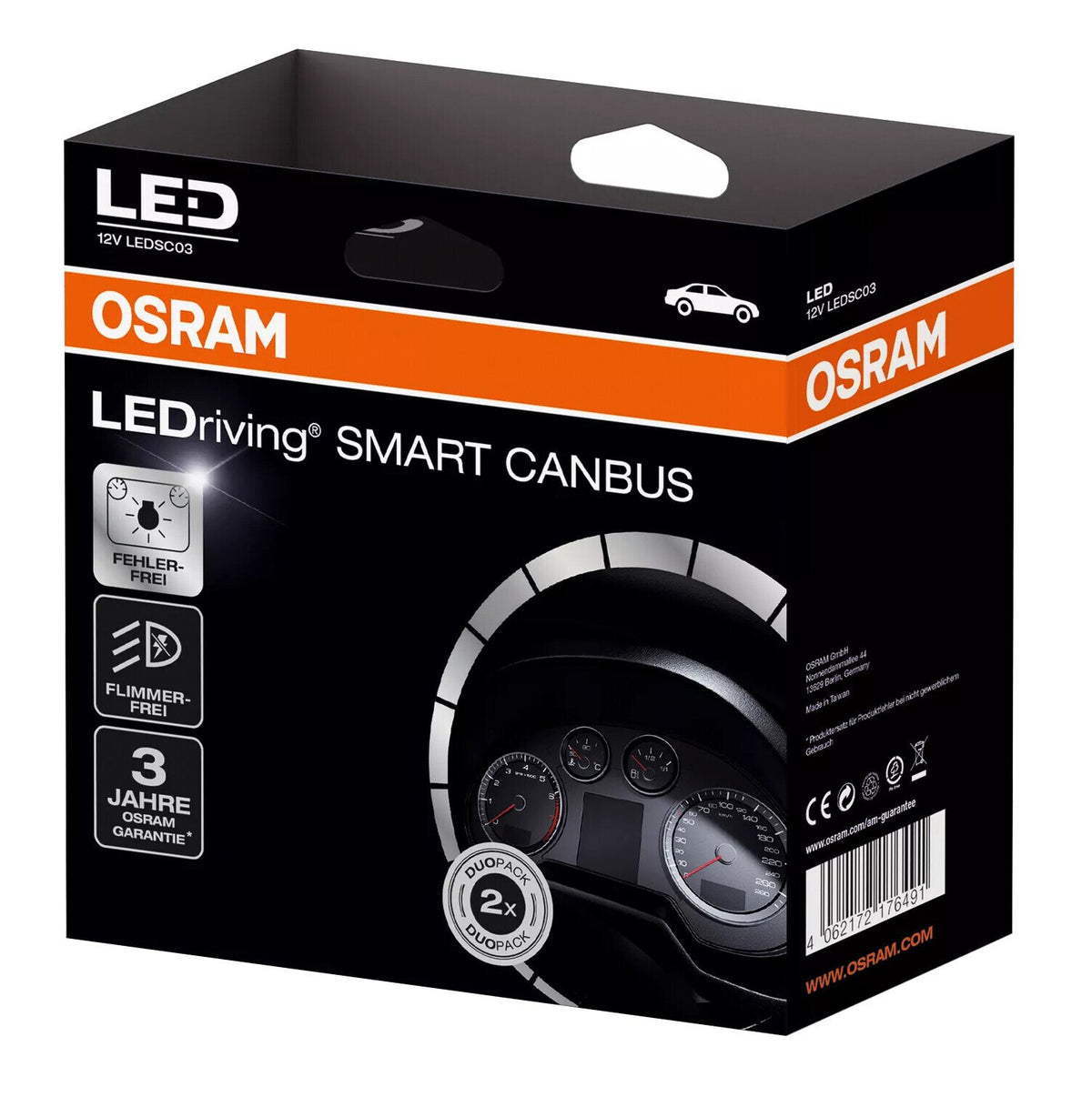 Osram LEDriving SMART CANBUS - 12V - H7, 12W, BMW