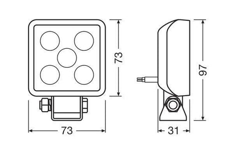 Osram Lampadina LEDriving Cube VX70-WD - 12/24V