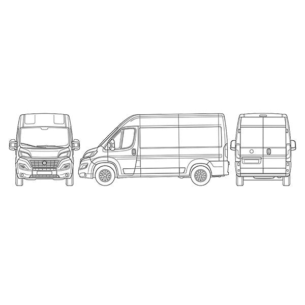 Innenliegende Verdunkelungsrollo für Fiat Ducato ab 2006