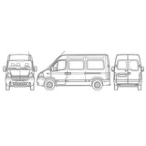 Innenliegende Verdunkelungsrollo für Fiat Ducato Master ab 2011