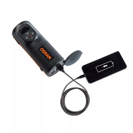 Osram TYREinflate 2000, compressore digitale ricaricabile per pneumatici