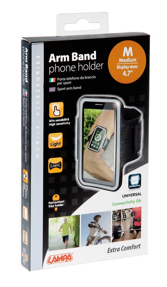 Lampa Arm Band Portatelefono da Braccio per Sport M - max 4,7"