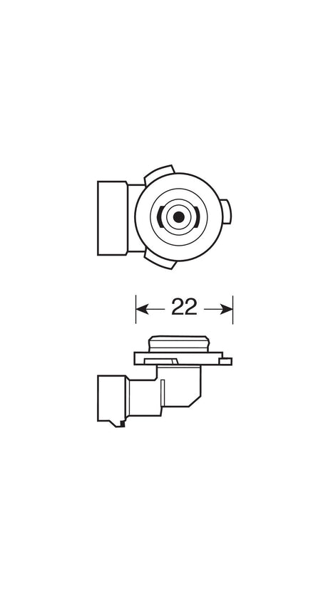Osram Lampadina 12V Original Line - HB4A - 51W - P22d - 1 pz - Scatola