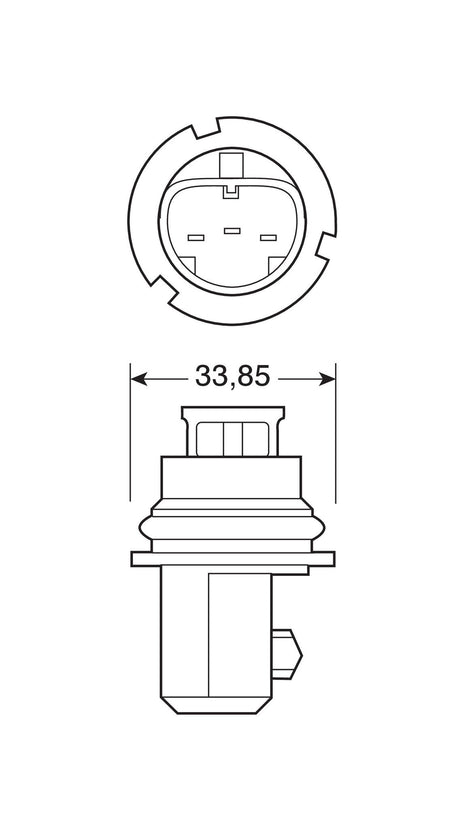 Lampa 12V Lampada alogena - HB1 9004 - 65/45W - P29t - 1 pz - Scatola 58271