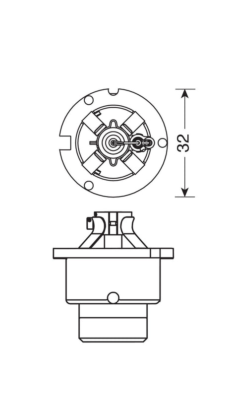 Osram Lampadina Xenarc - D4S - 35W - P32d-5 - 1 pz - Scatola