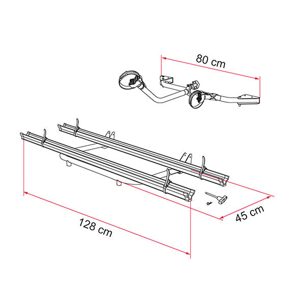 Fiamma 02093A54A Standard Garage Bike Rack