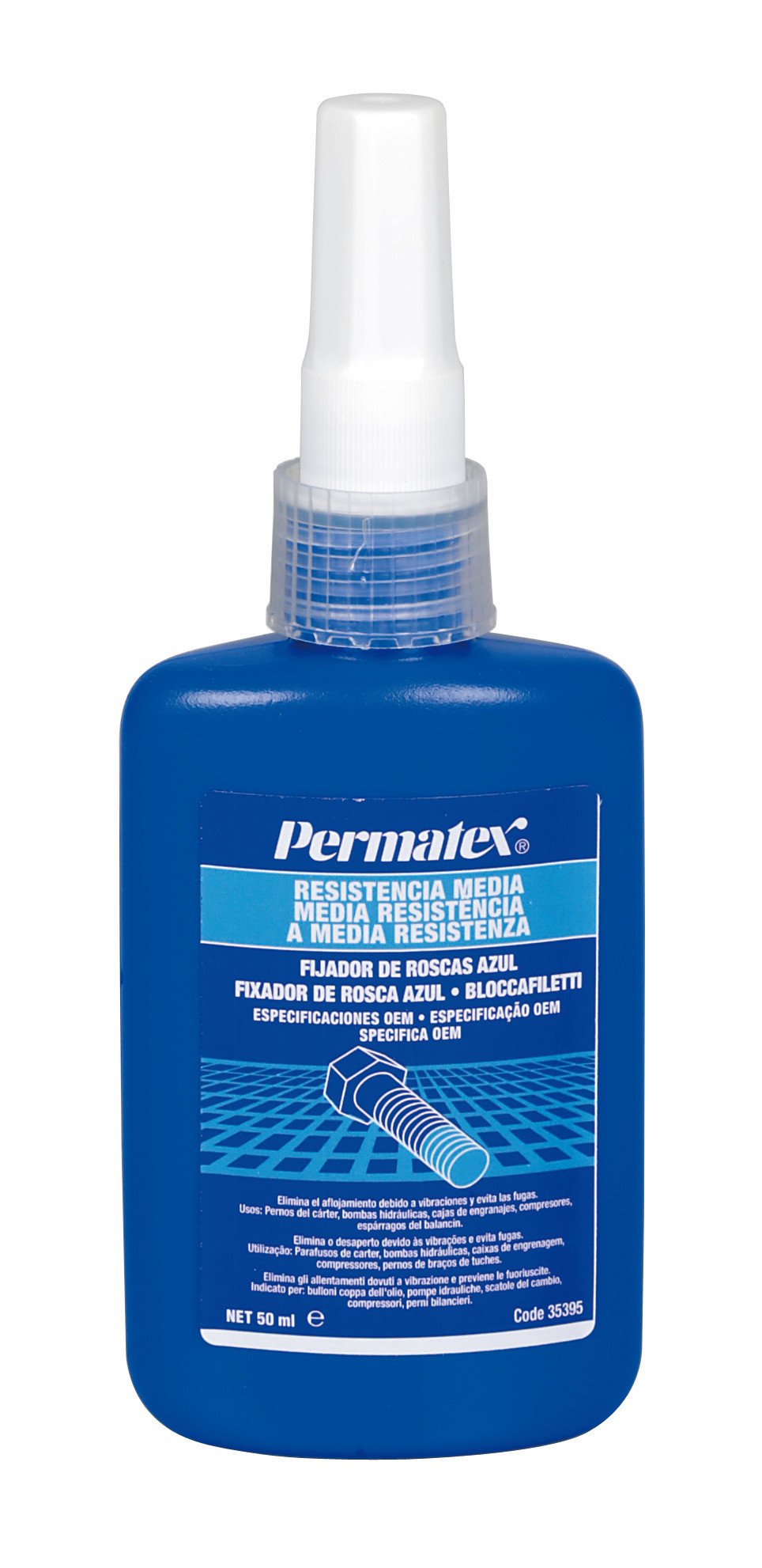 Permatex Frenafiletti media resistenza blu primo equipaggiamento 50 ml