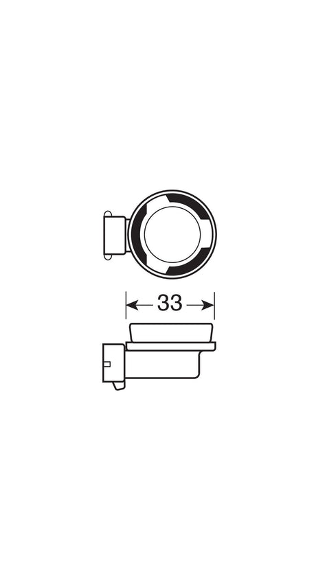 Osram Lampadina 12V Original Line - H16 - 19W - PGJ19-3 - 1 pz - Scatola