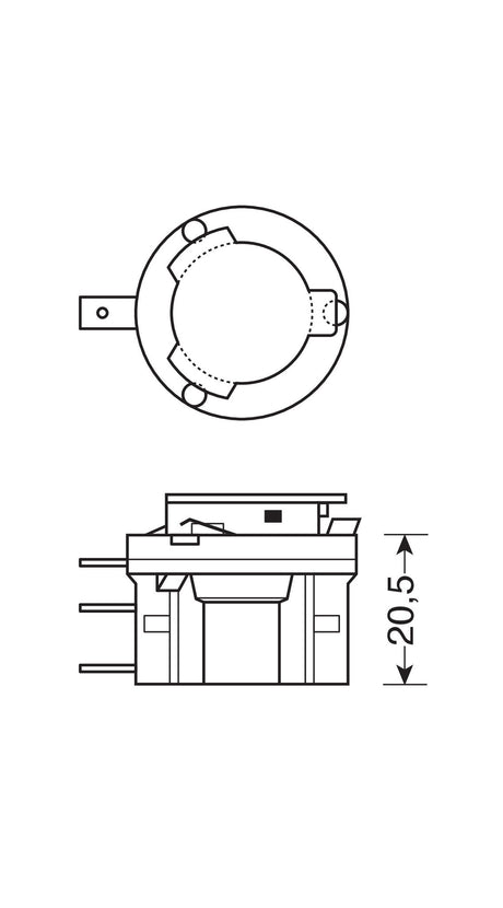 Osram Lampadina 24V Original Line - H15 - 20/60W - PGJ23t-1 - 1 pz - Scatola