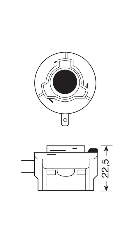 Osram Lampadina 12V Original Line - H11B - 55W - PGJY19-2 - 1 pz - Scatola