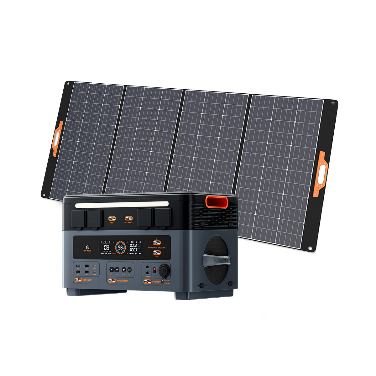 OSCAL PowerMax 2400 Pro – Power Station LiFePO4 2016Wh | 2400W con UPS, Wireless e Audio