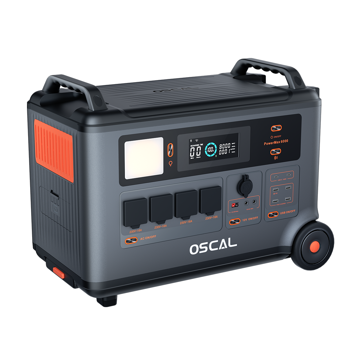 OSCAL PowerMax 6000 – Power Station Professionale LiFePO4 con Inverter Puro