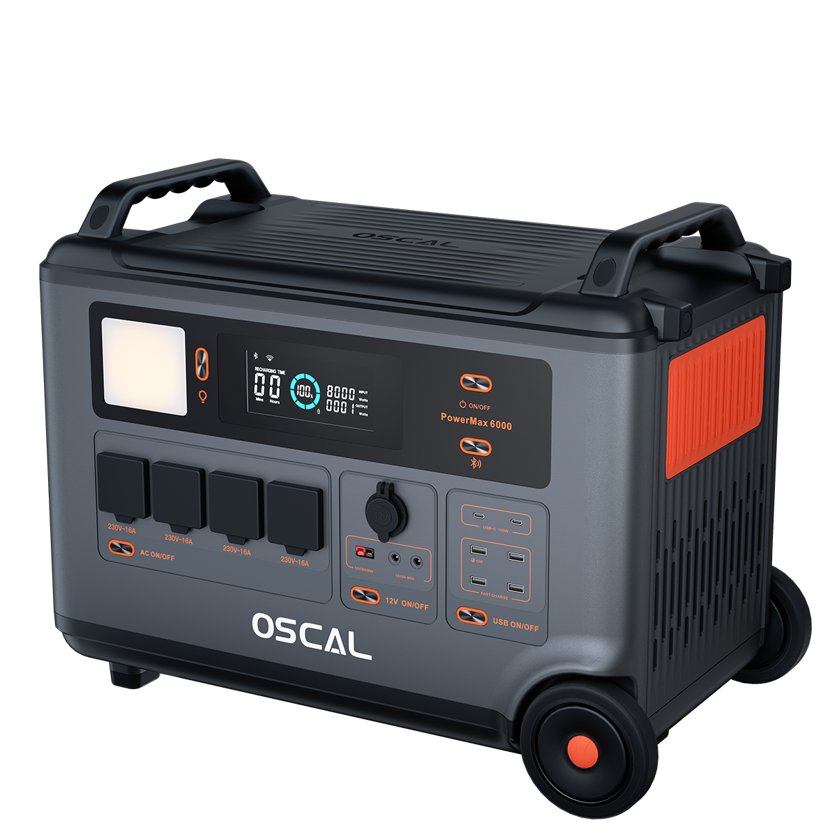 OSCAL PowerMax 6000 – Power Station Professionale LiFePO4 con Inverter Puro