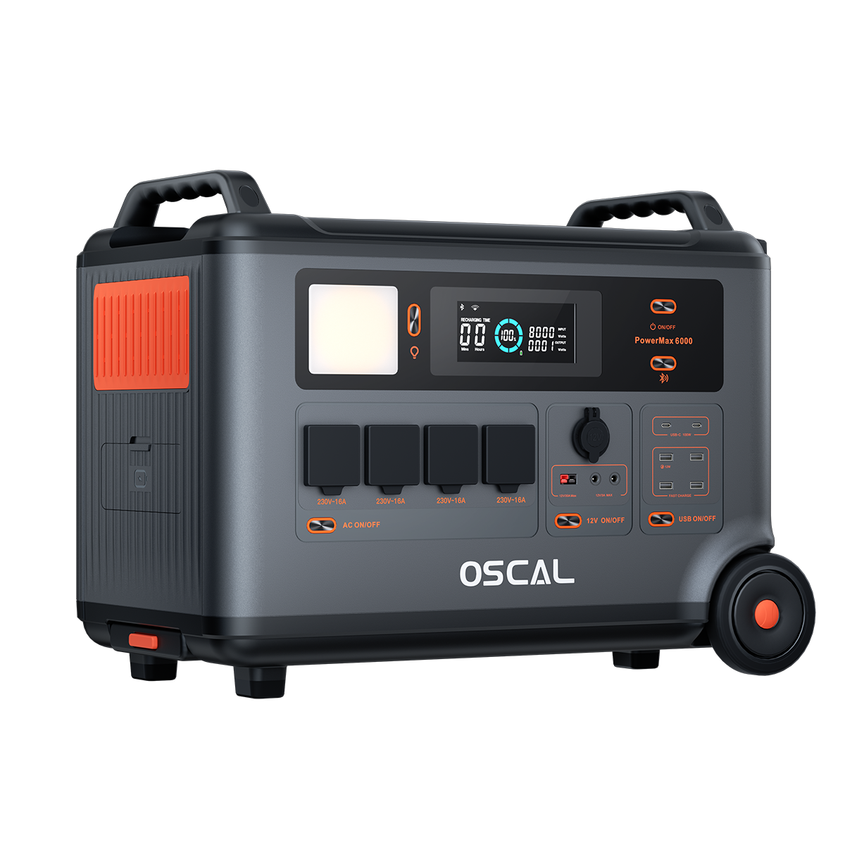 OSCAL PowerMax 6000 – Power Station Professionale LiFePO4 con Inverter Puro