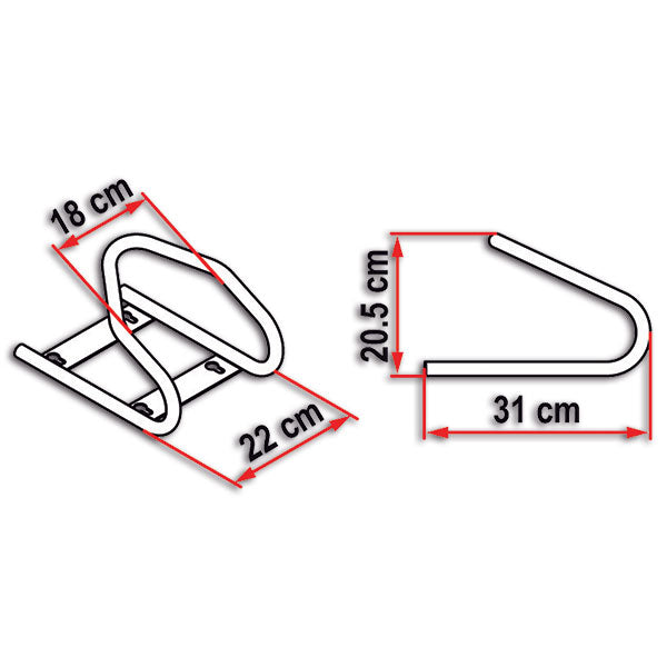 Fiamma Moto Unterlegkeil vorne 05781-01-