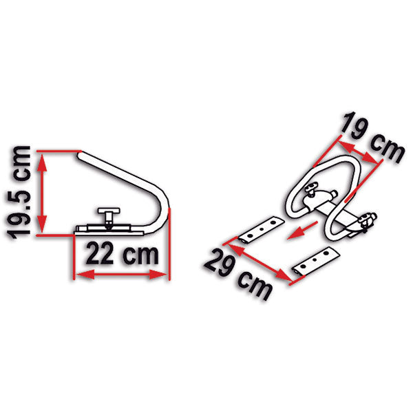 Fiamma Moto Unterlegkeil hinten 05800-01-