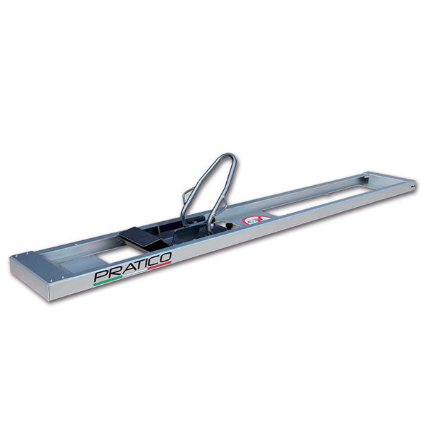 Camper motorcycle carrier with PRATICO REMOVE PMT303 motorcycle loader