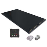 ExtraSUN Solarmodul-Set für Wohnmobile und Transporter, 150 W, SCHWARZ mit PWM, 113 x 105 x 30 mm 