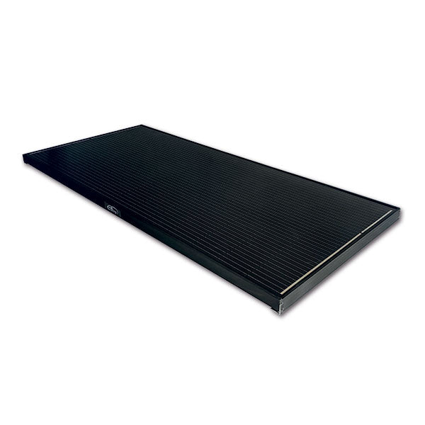 ExtraSUN Solar Panel for Camper and Van, Black, 150 W, with Brackets, 670 x 1220 x 44 mm