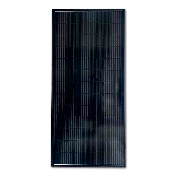 ExtraSUN Solar Panel for Camper and Van, Black, 150 W, with Brackets, 670 x 1220 x 44 mm