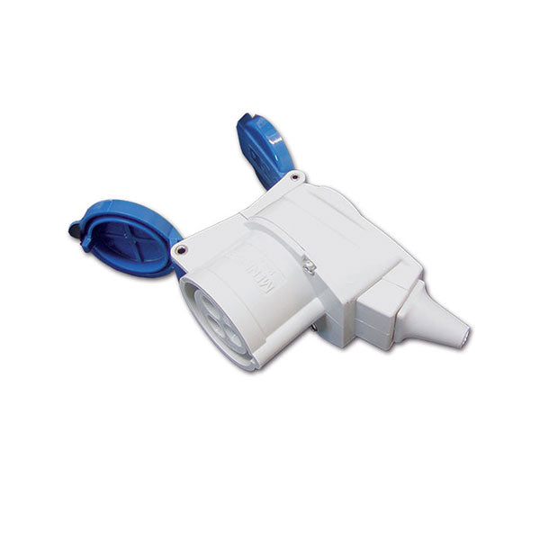 Presa CEE volante con presa Schuko posteriore PRB12S