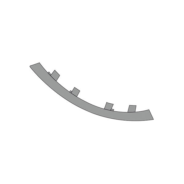 Profilo angolare PVC grigio  90 gradi 2,5 m PRF1845