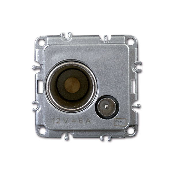 Presa DC+TV satinata GalaXL PRS617