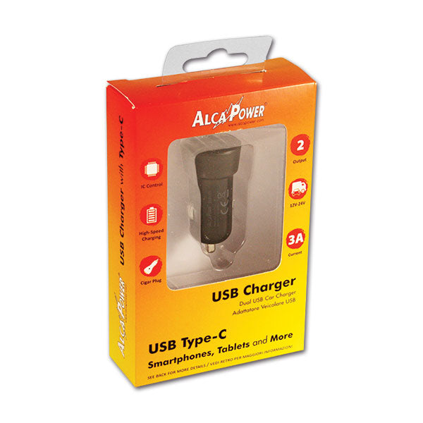 12V USB 5V 3A 2.0 Zigarettenanzünder-Adapterstecker - Typ C PRS910