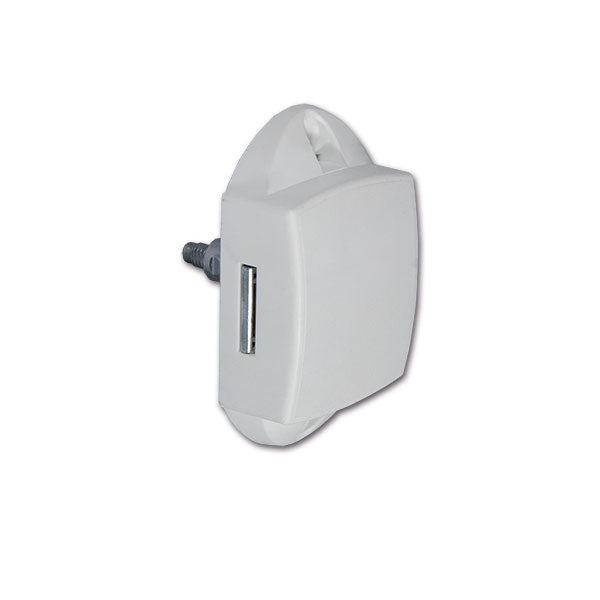 Cerradura de empuje unilateral blanca PSH01B