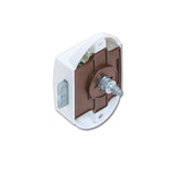 Cerradura de empuje unilateral blanca PSH01B
