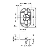 Kit Push-Lock marrone - blister PSH05MC