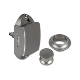 Kit Push-Lock nichelato con pulsante e rosetta nichelato PSH05N