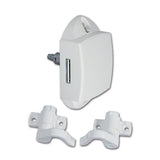 Cierre Push-Lock unilateral blanco con ganchos PSH11B