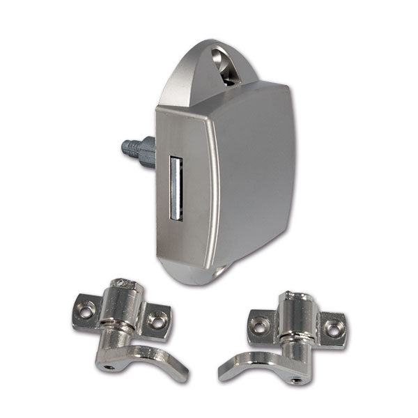 Push-Lock unilaterale satinato con ganci PSH11N