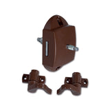 Brauner, beidseitiger Druckverschluss mit Haken PSH12M
