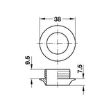 Braune Rosette PSH13M