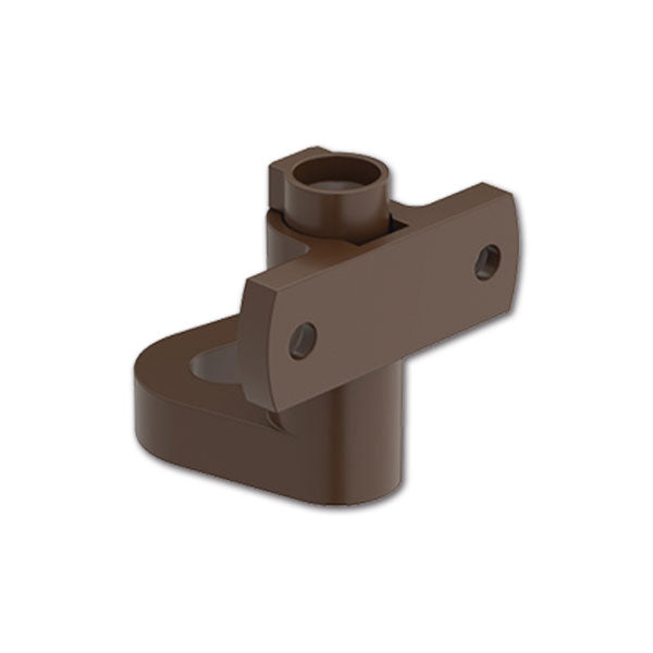 Gancho derecho marrón para muebles de autocaravana y caravana PSH18DM