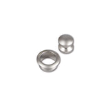 Mini pulsante e rosetta nichelati- blister 8032793932529