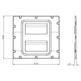 Pannello con 2 reti - portellone destro / Ducato PTF433
