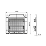 Panel con 1 red - portón trasero izquierdo / Ducato PTF442