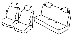 Set coprisedili Superior Beige Fiat Grande Punto 3p 09/05>04/12 C15040B QC15040B