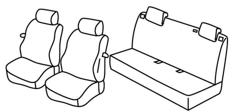 Set coprisedili Superior Nero/Blu Fiat Grande Punto 3p 09/05>04/12 C15040D QC15040D